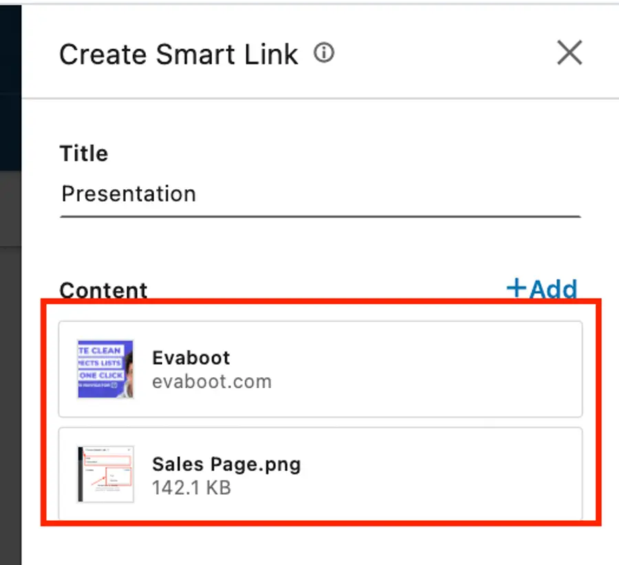 sales navigator smart links preview 
