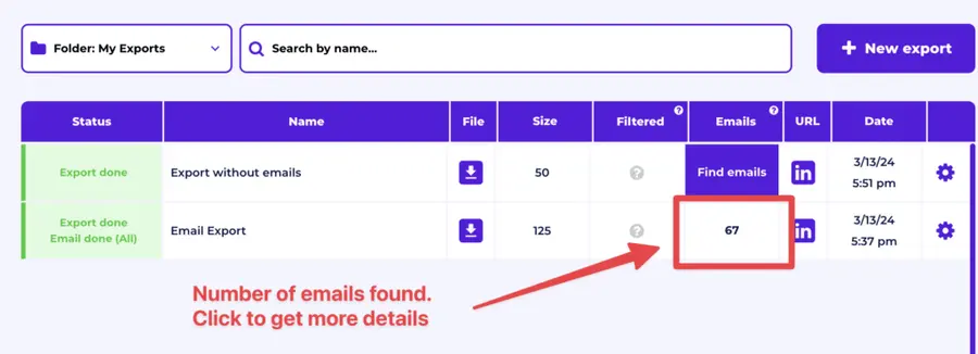 sales navigator email finder stats