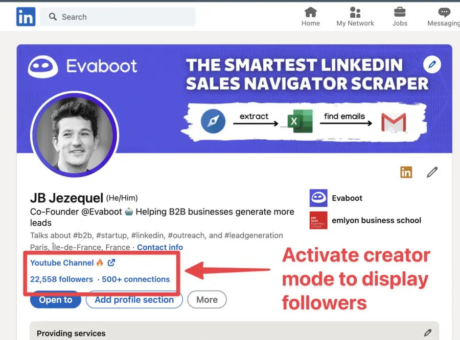 react to linkedin connections limit