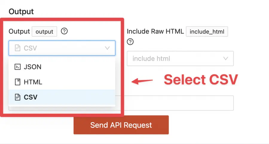 scaricare i risultati di ricerca di google CSV