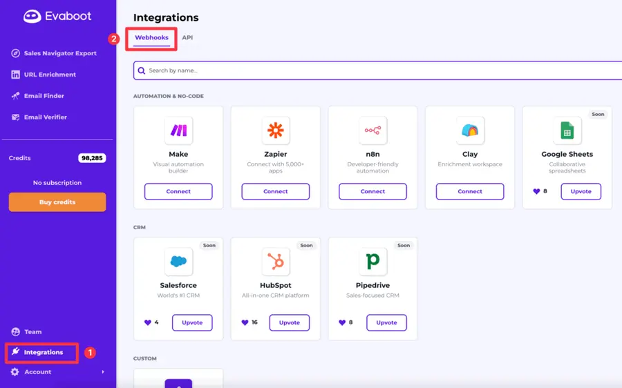 evaboot integrations
