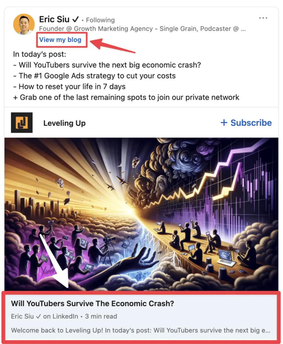 linkedin articles character limit is 125000 characters