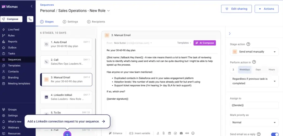 mixmax email outreach tool ai-powered
