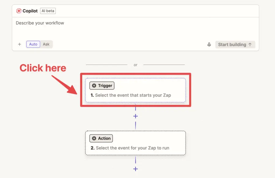 trigger zapier
