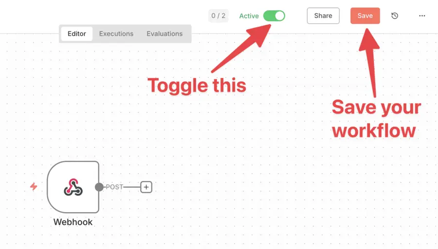 save n8n workflow