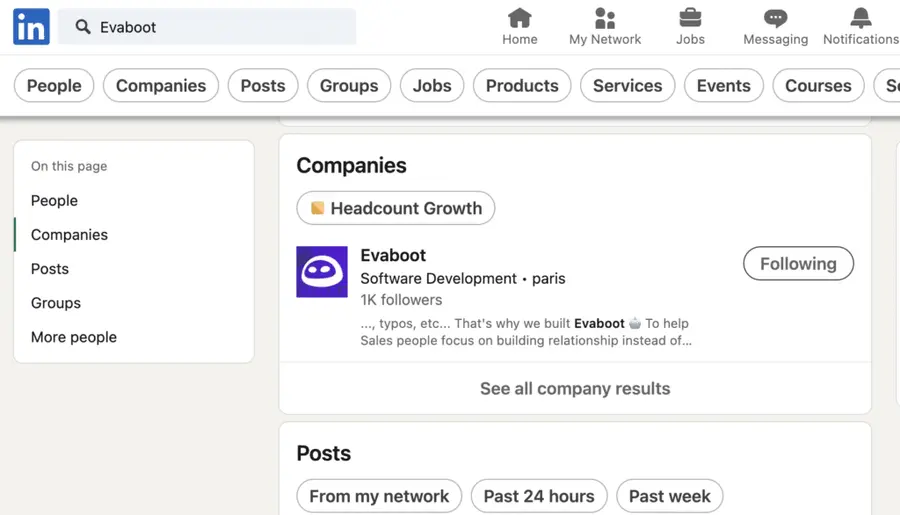 linkedin is a free search engine to finde decision makers for sales prospecting