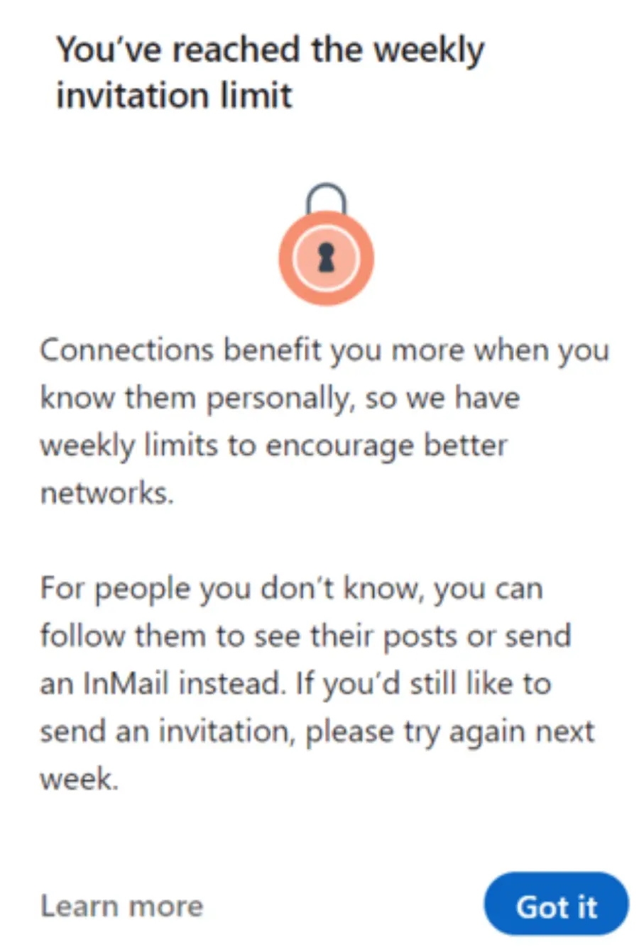 How many connection requests can I send on LinkedIn per day