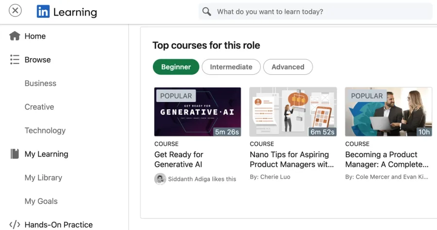 LinkedIn learning