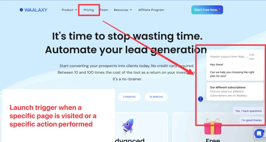 helpdesk trigger lead gen automation