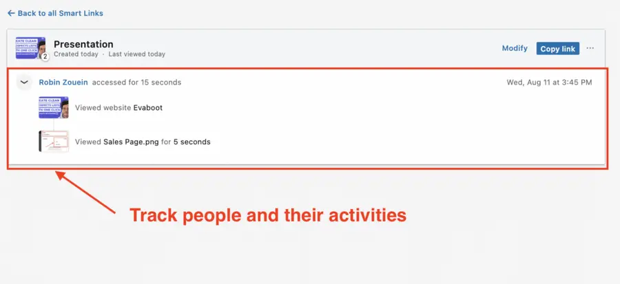 linkedin sales navigator smartlinks tracking