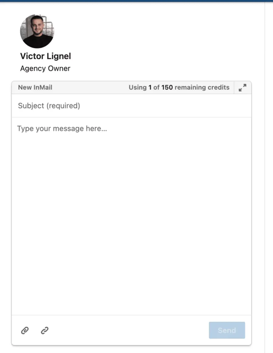 check remaining inmail credits