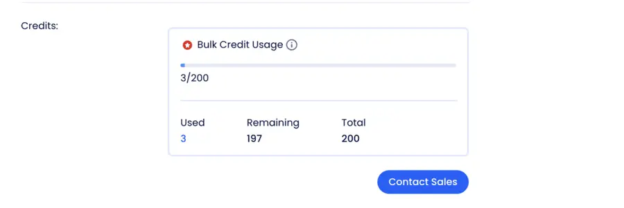 zoominfo bult credit usage indicator