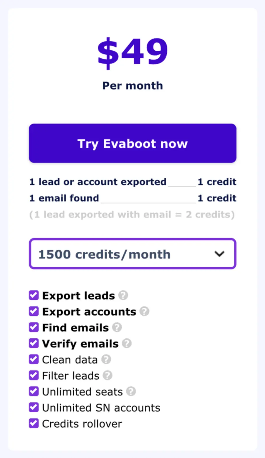 evaboot pricing