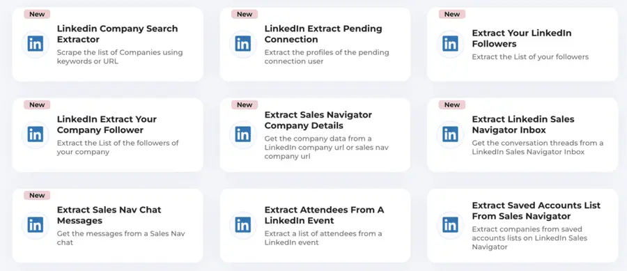 texau linkedin scraper feature
