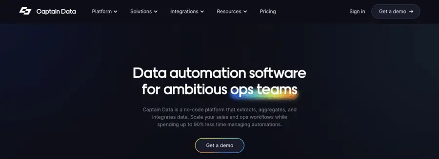 captain data linkedin scraping tool