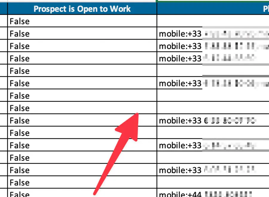 extract phone numbers from sales navigator