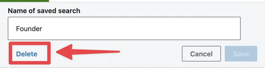 you can delete forever a sales navigator saved list