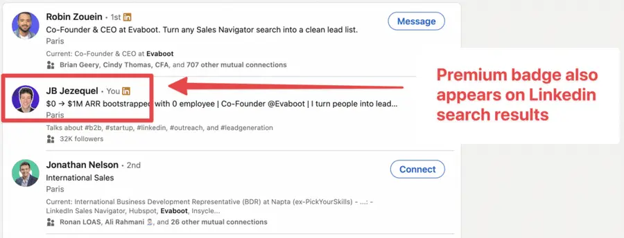 find linkedin premium account holders