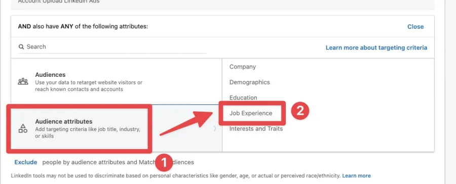 job title targeting linkedin ads