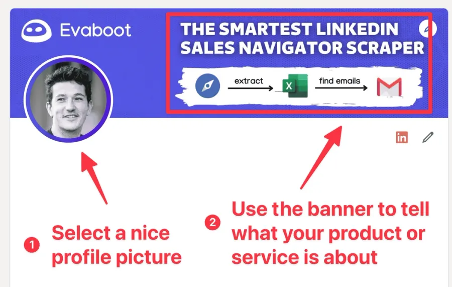 Profile image example