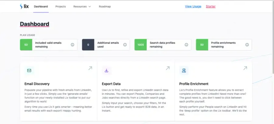 lix linkedin scraper features