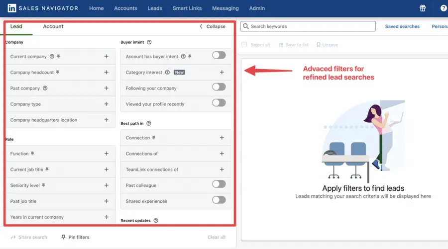 use advanced search filters for better results
