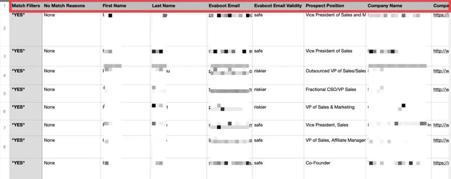 evaboot exports emails and other lead data