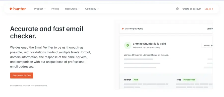 verify email addresses before reaching out 