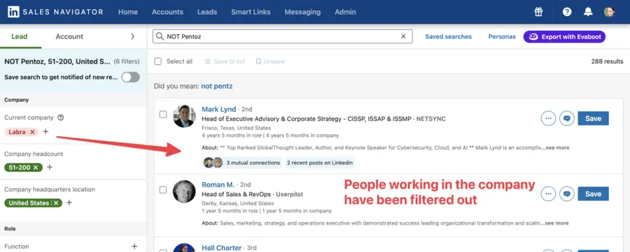 exclusion people working in company linkedin