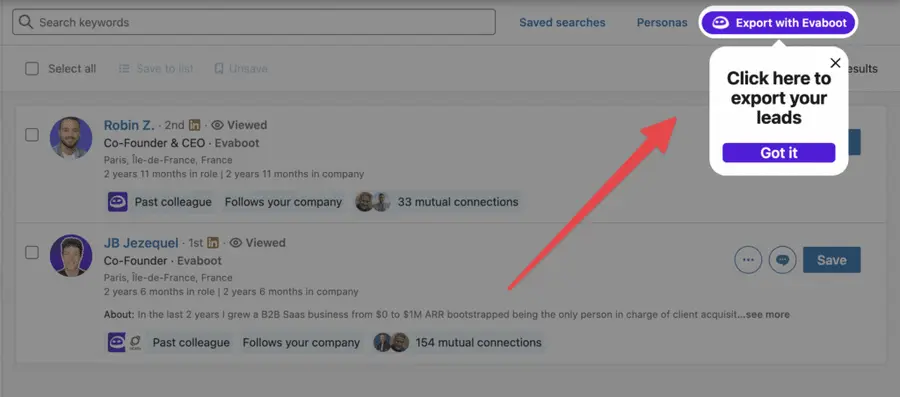 linkedin scraping tool evaboot feature