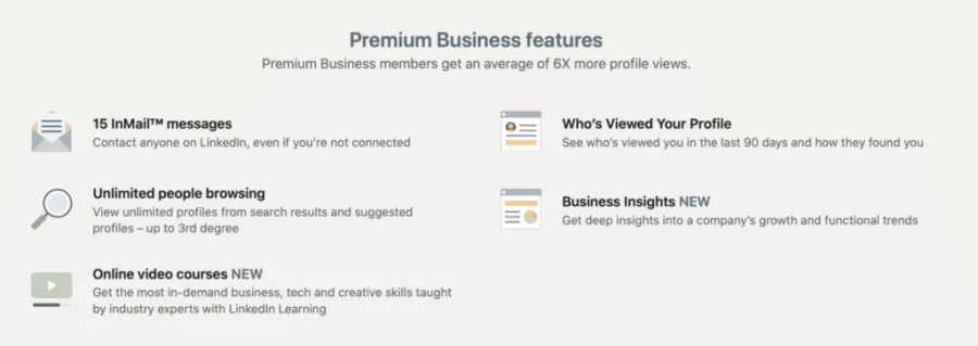 linkedin premium business