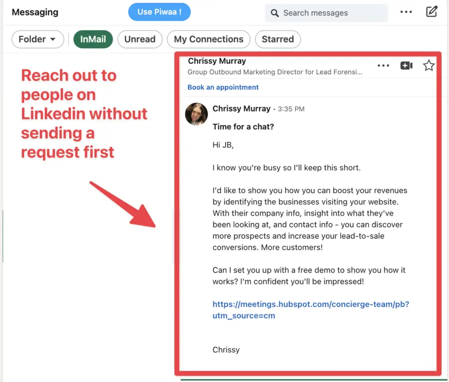 what is linkedin inmail