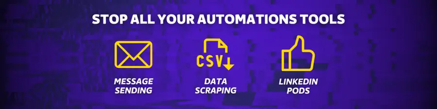 stop linkedin automations tools