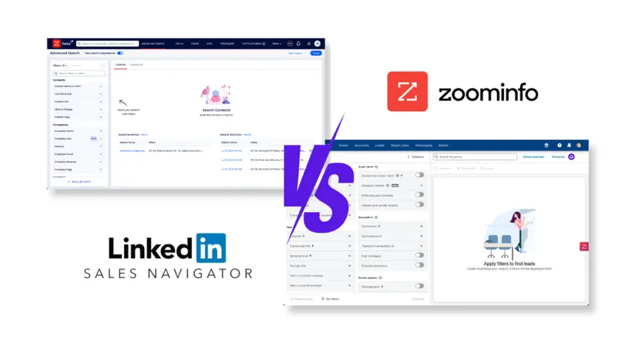 zoominfo vs linkedin sales navigator comparison guide
