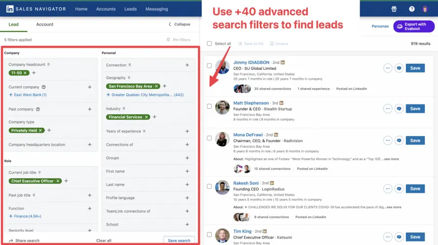 linkedin sales navigator search filters worth it