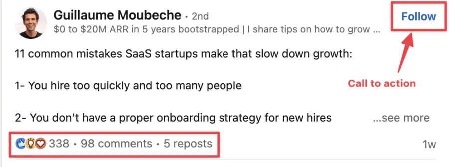 get more likes on linkedin