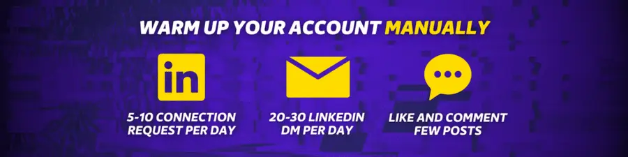 warmup linkedin account after suspension