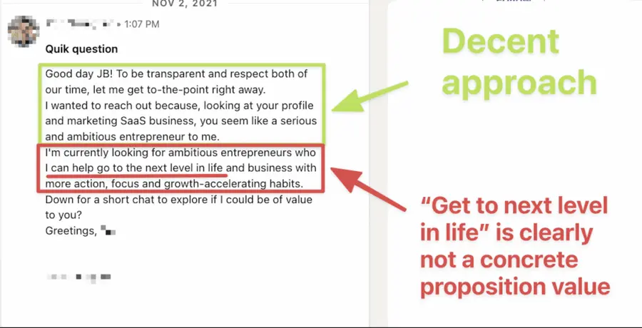 linkedin sales messages