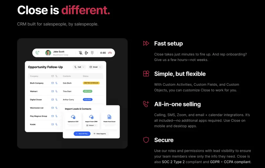close crm and sales prospecting fool for salespeople