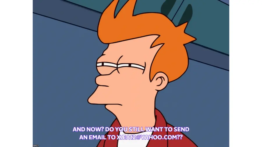 verify emails before sending emails 
