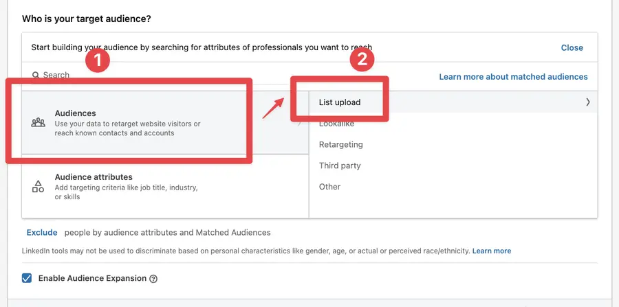 Targeting di linkedin ads abm