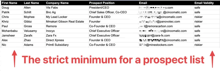 prospecting list excel template 1