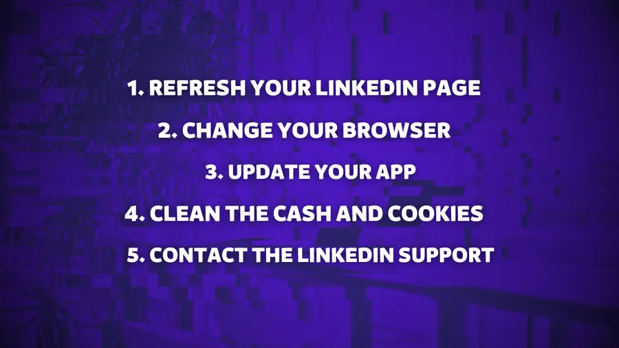 how to resolve the bugs in LinkedIn matrix
