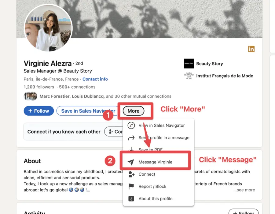 send inmail with linkedin premium