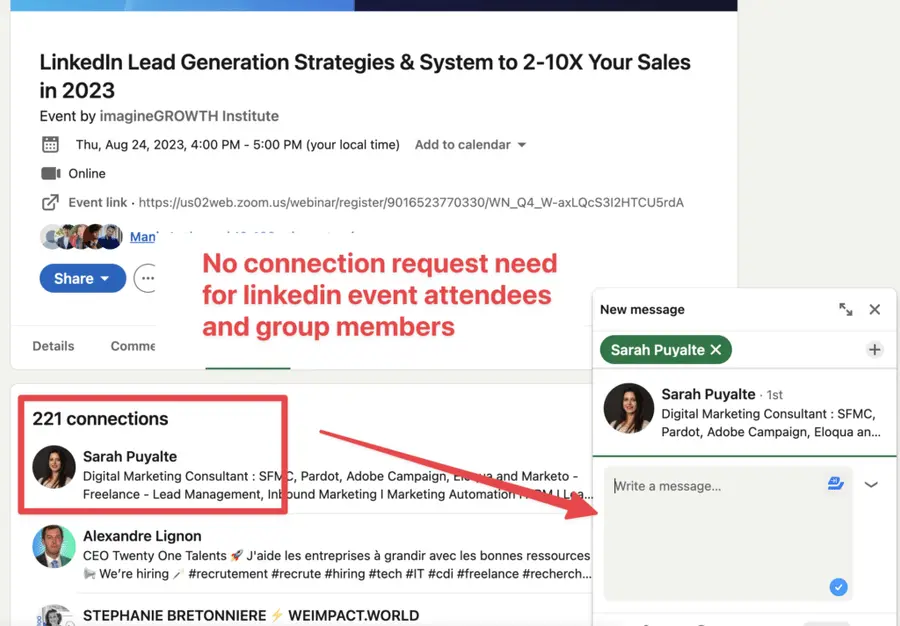 linkedin bypass connection request