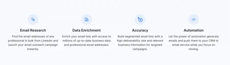 skrapp linkedin scraper features