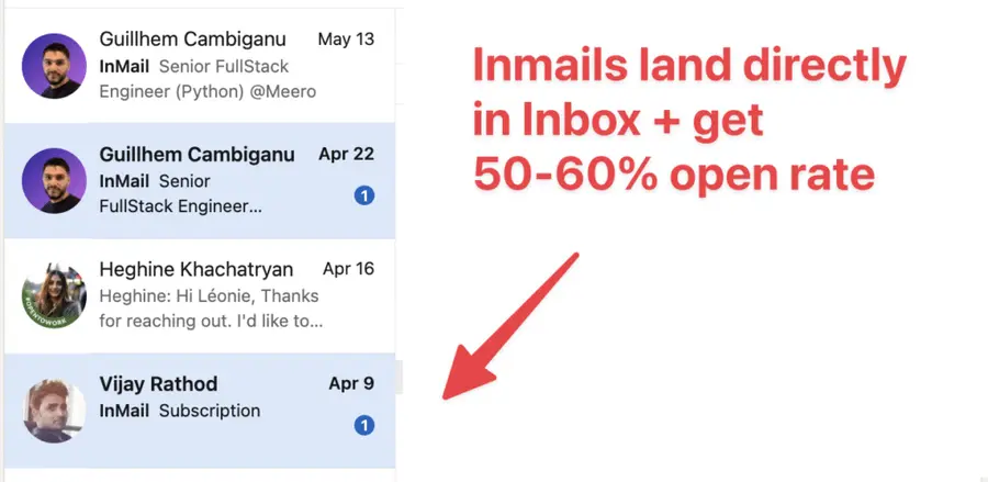 connection request vs linkedin inmail
