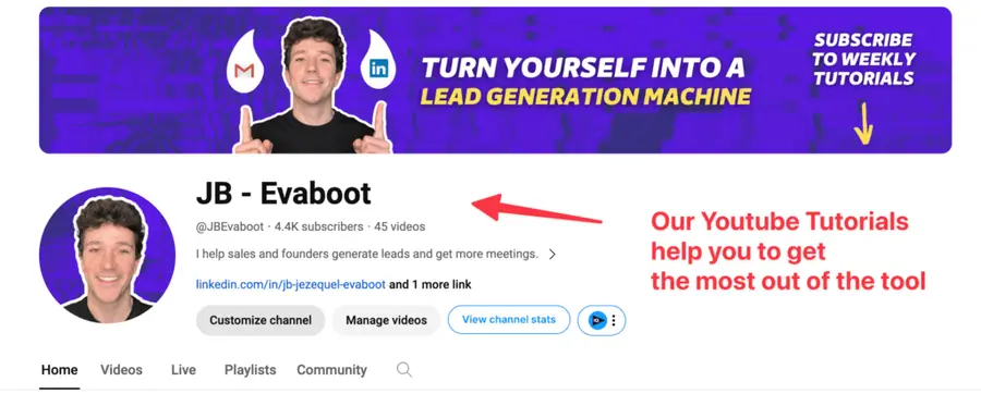 evaboot youtube channel