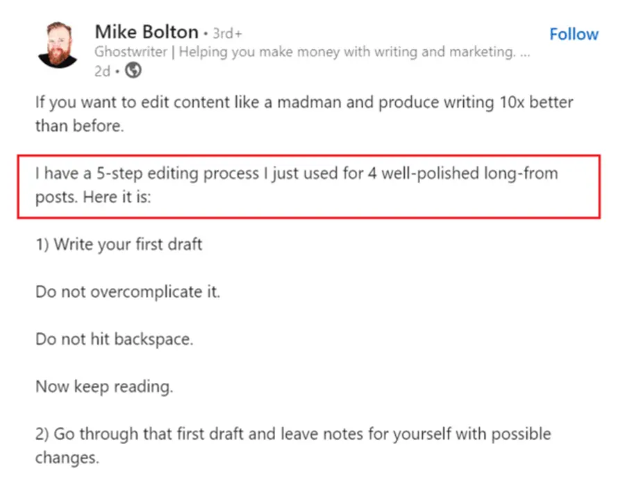 Practical tips industry eample