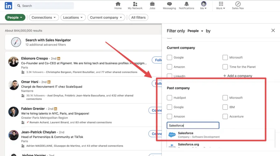 see company alumni linkedin